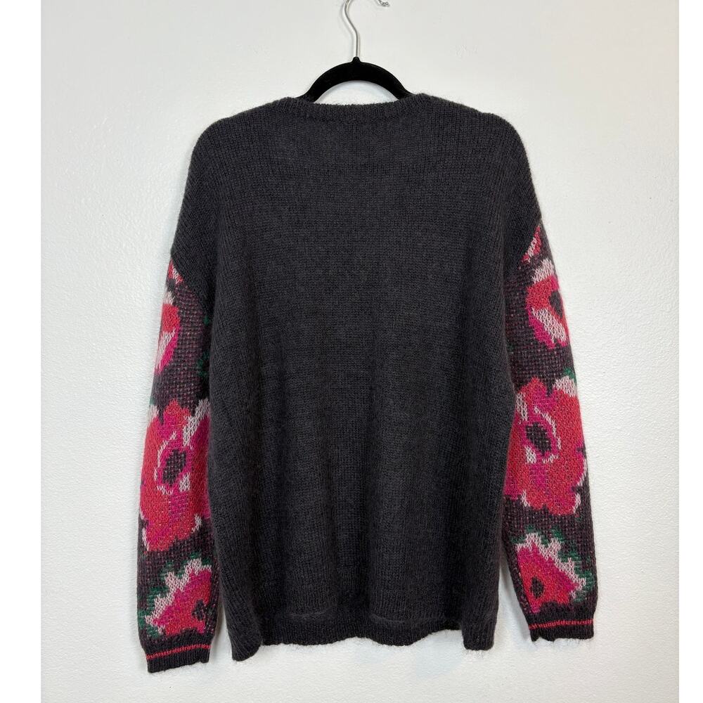 NWOT Sundance Lily Dreams Floral Knit Wool Kid Mohair Blend Sweater XL - Picture 3 of 3